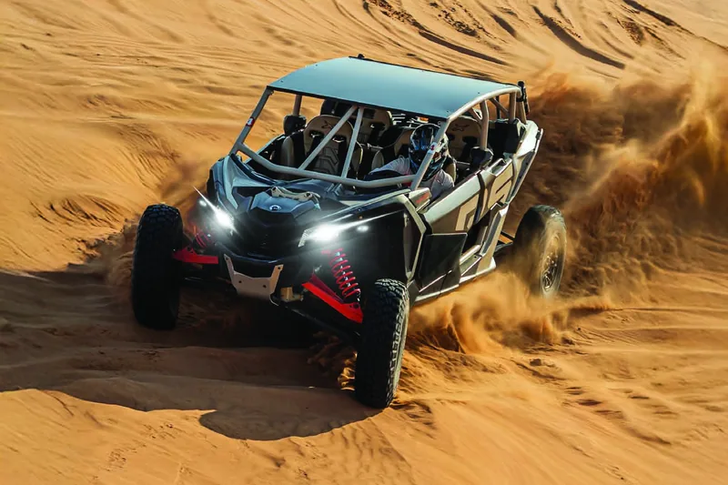 Can-Am Maverick X3 Turbo RR four-seat dune buggy for rent in Dubai